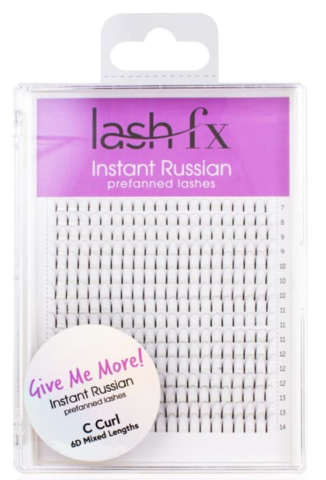 Lash FX - Tray Lashes Instant Russian - C Curl 3D Extra Fine (0.07) BIG Give me More - Mixed tray