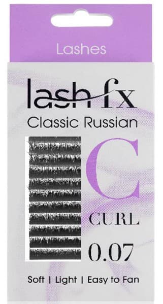Lash FX - Tray Lashes Russian - C Curl Extra Fine (0.07) 11mm