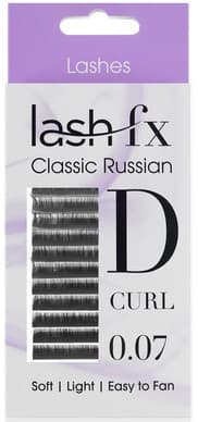 Lash FX - Tray Lashes Russian - D Curl Extra Fine (0.07) 8mm