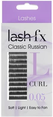 Lash FX - Tray Lashes Russian - L Curl Super Fine (0.05) 11mm