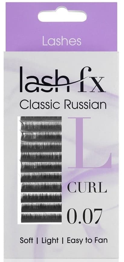 Lash FX - Tray Lashes Russian - L Curl Extra Fine (0.07) 11mm