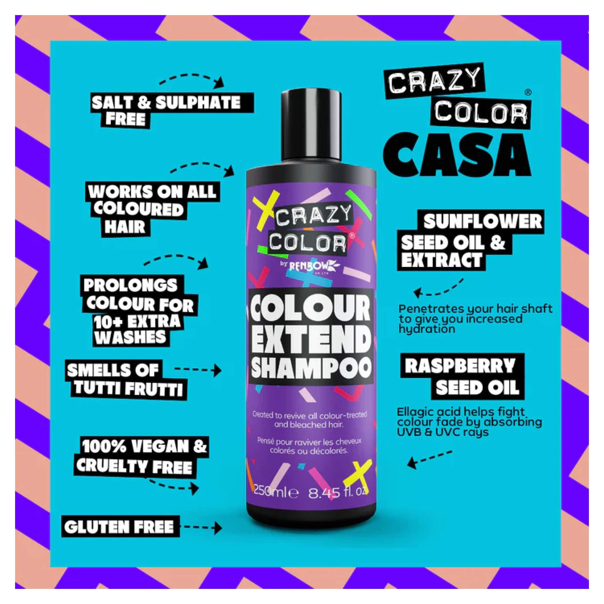 Crazy Color - Haircare - Extend Color Safe Shampoo - Image 2