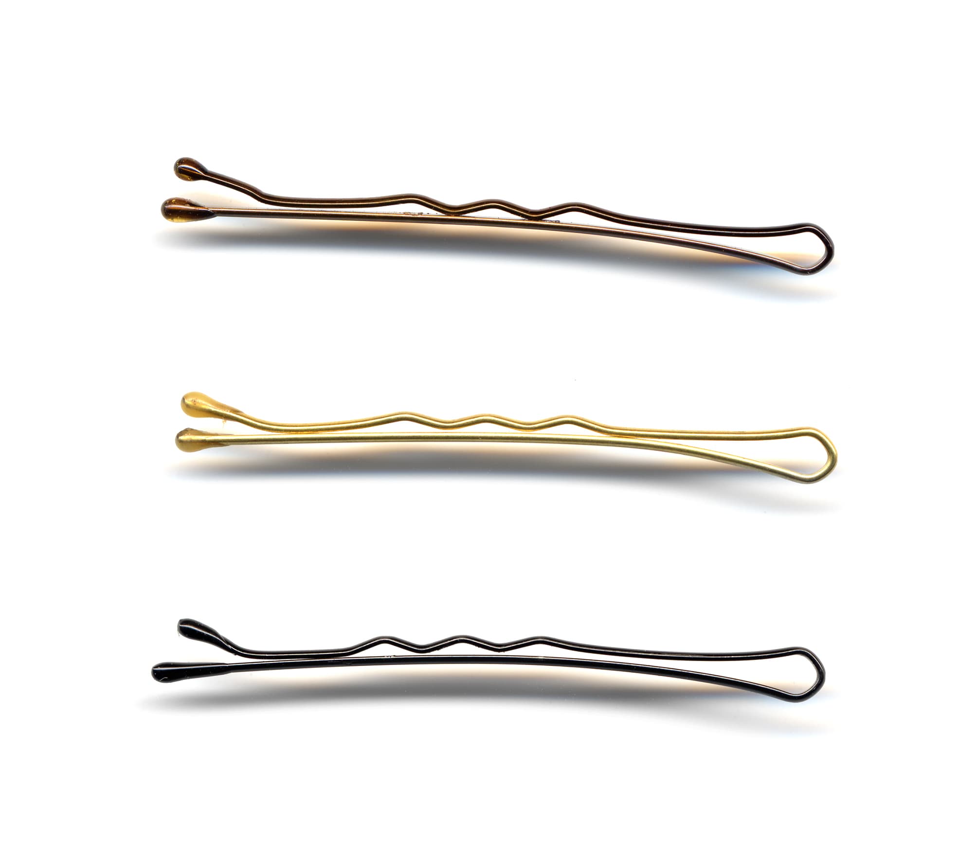 Hair Tools Waved Kirby Grips 2" Black 250pk