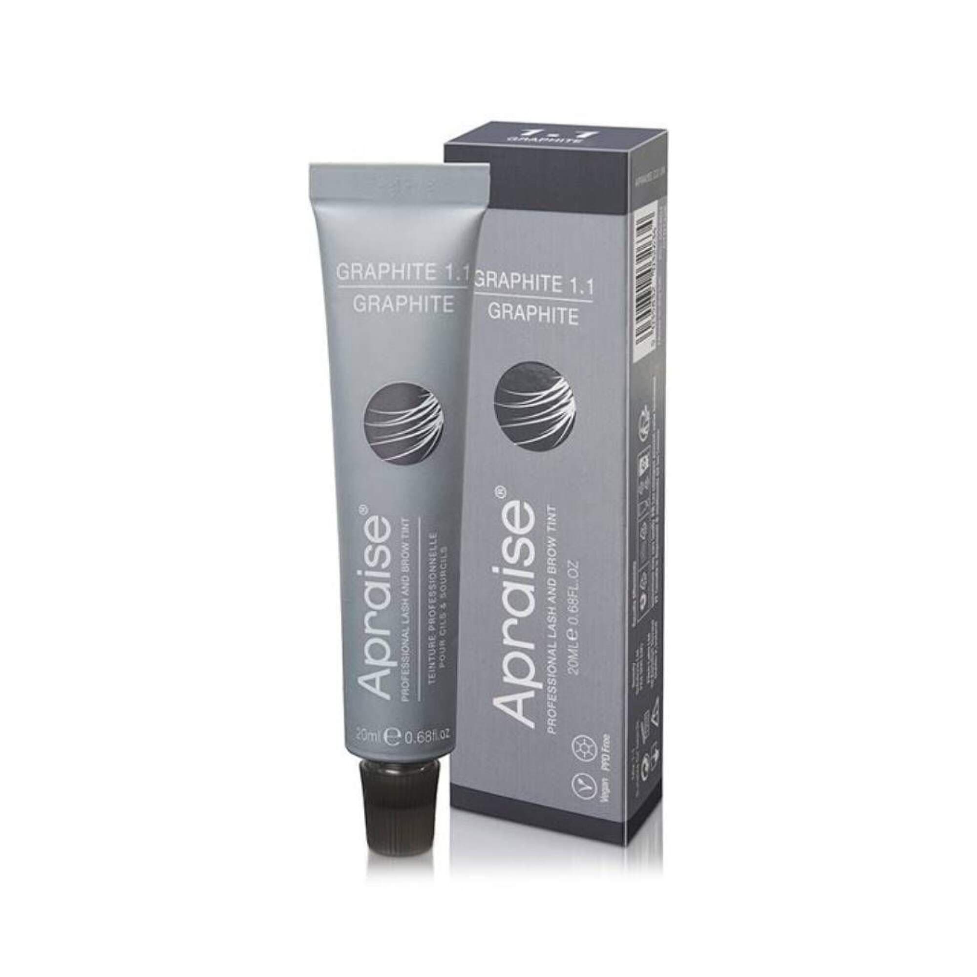 Apraise - PPD Free Eyelash & Eyebrow Tint - Graphite (1.1) - Image 2