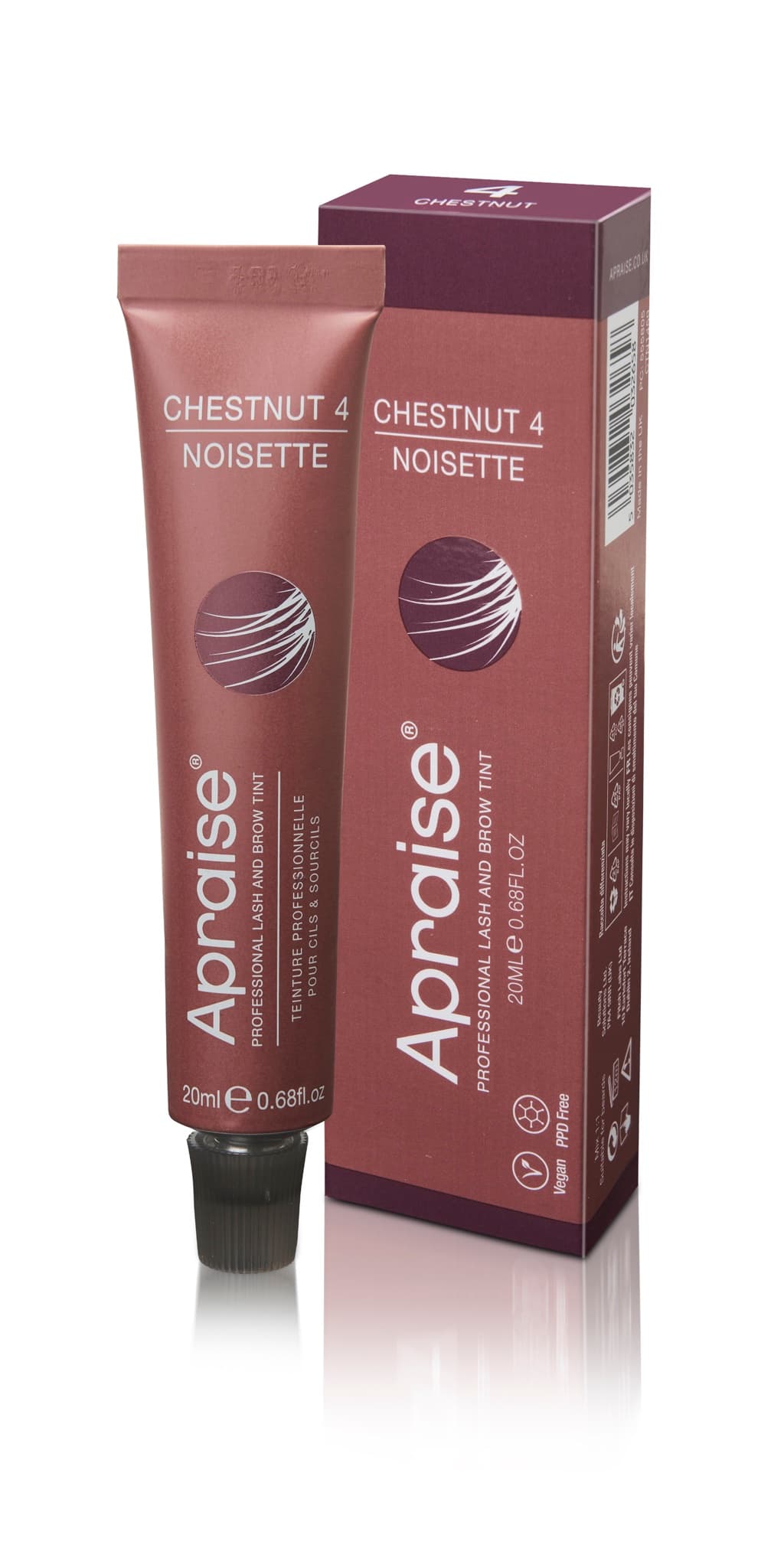 Apraise - PPD Free Eyelash & Eyebrow Tint - Chestnut (4.)