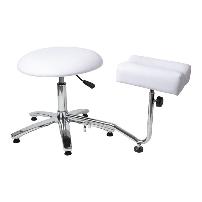 SKINMATE - FURNITURE - Gas Lift Pedicure Stool -  White