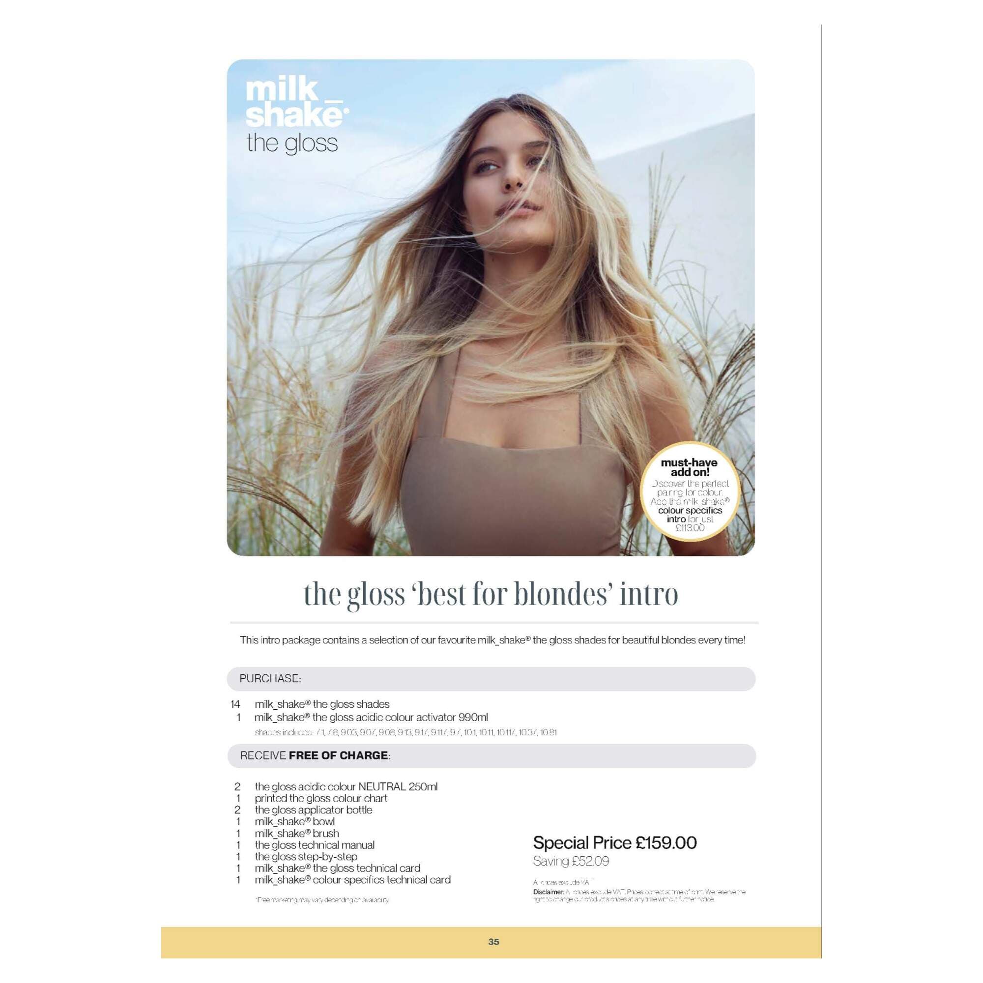 Milk Shake -- INTRO - The Gloss "Best For Blondes" '26