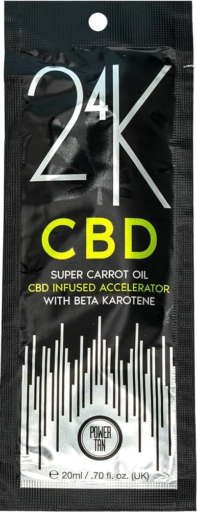 POWER TAN - 24K - Sachet - Super Carrot Oil CBD