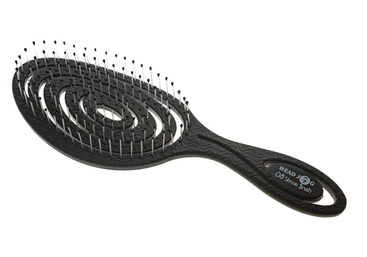 HEAD JOG BRUSH - 08 - Straw Brush Monochrome Charcoal