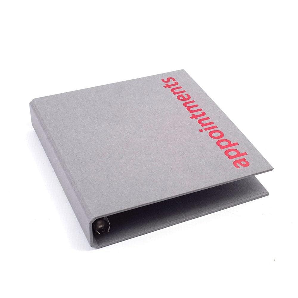 AGENDA - LOOSE LEAF BINDERS - 4 Assistant - Grey