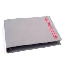 AGENDA - LOOSE LEAF BINDERS - 6 Assistant - Grey