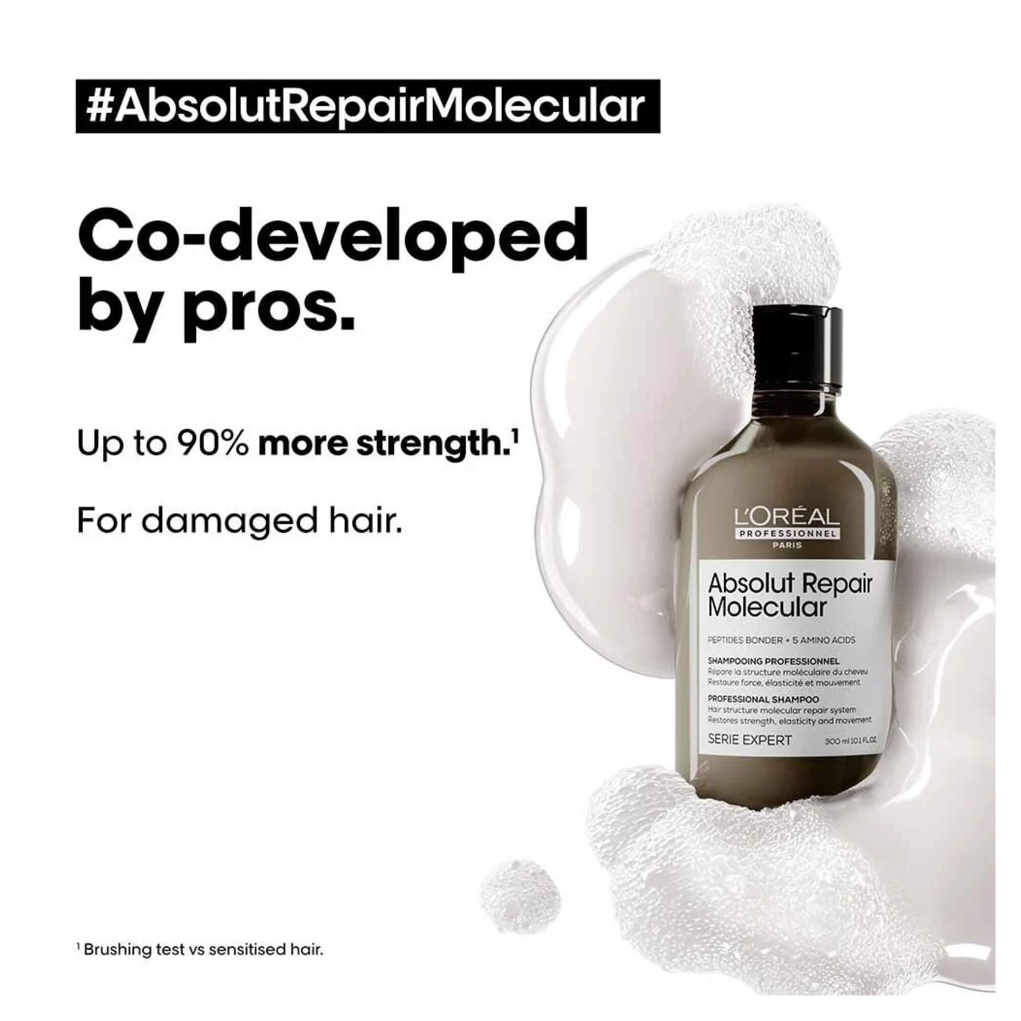 L'Oréal Serie Expert - Absolut Repair Molecular - Shampoo - 300ml - Image 2