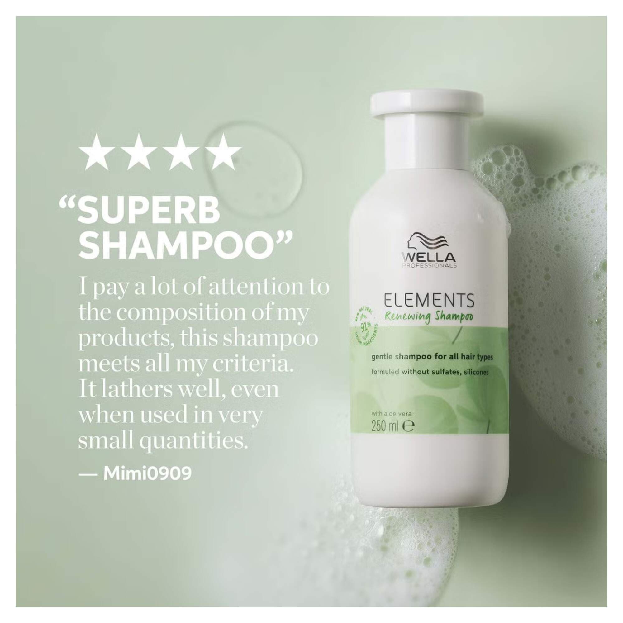 Wella Elements - Renewing Shampoo 250ml - Image 2