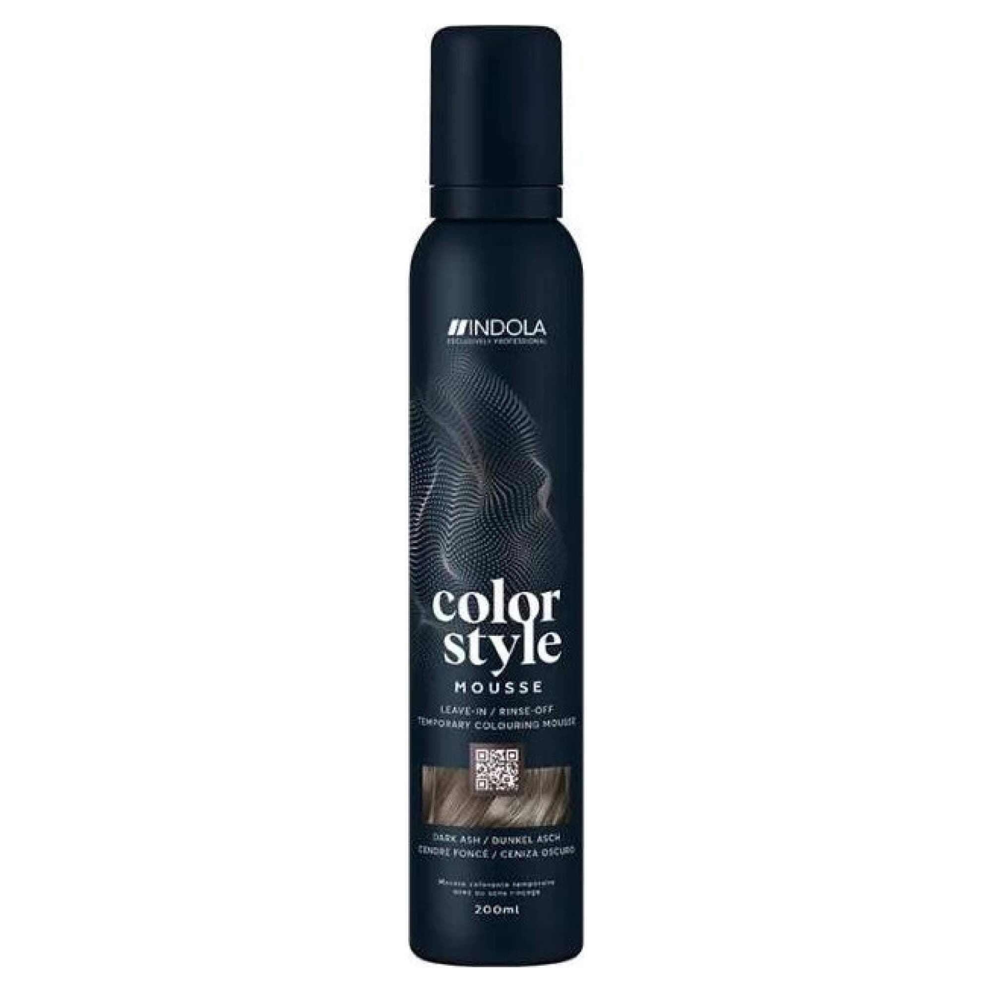 INDOLA - COLOR STYLE MOUSSE - Dark Ash