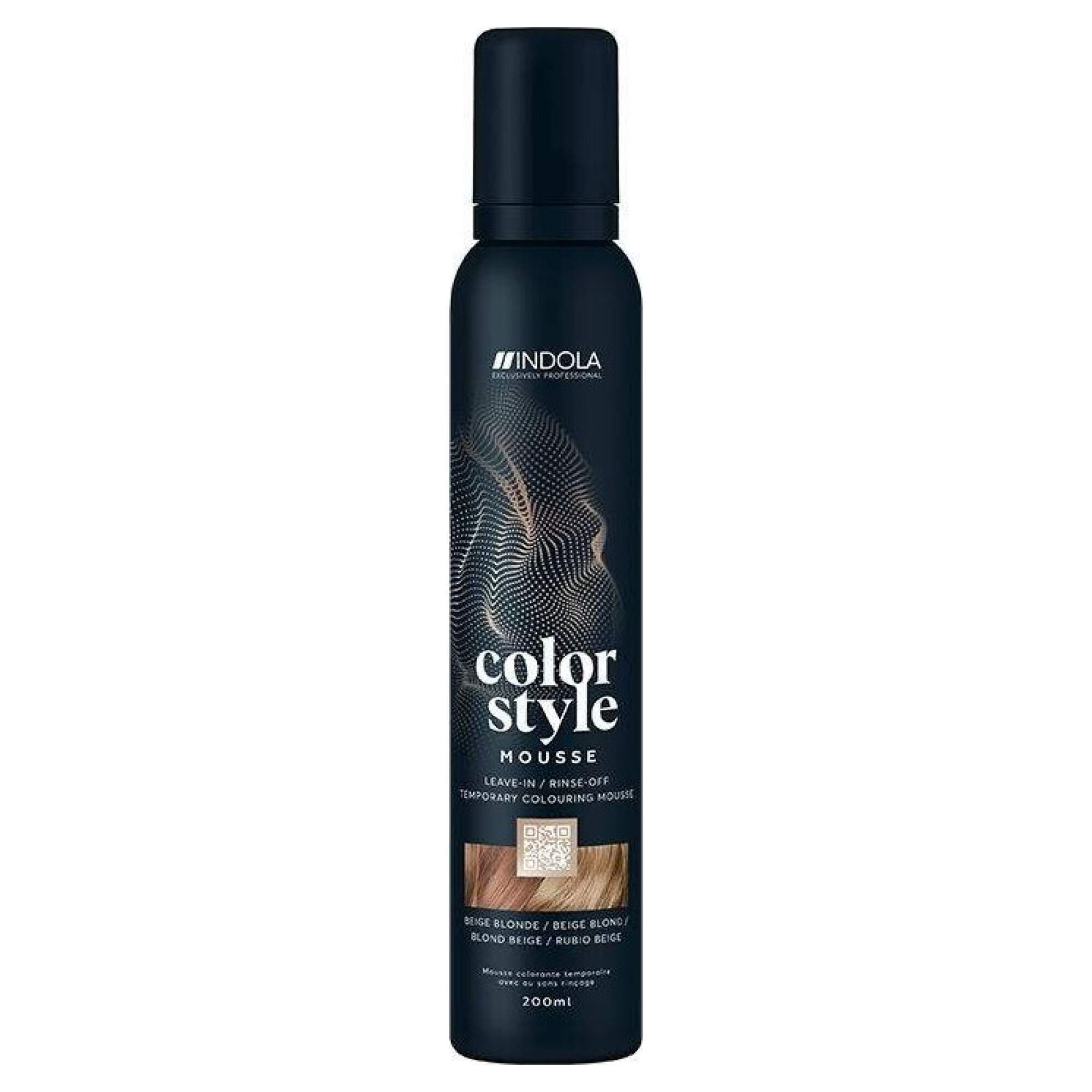 INDOLA - COLOR STYLE MOUSSE - Beige Blonde - 200ml