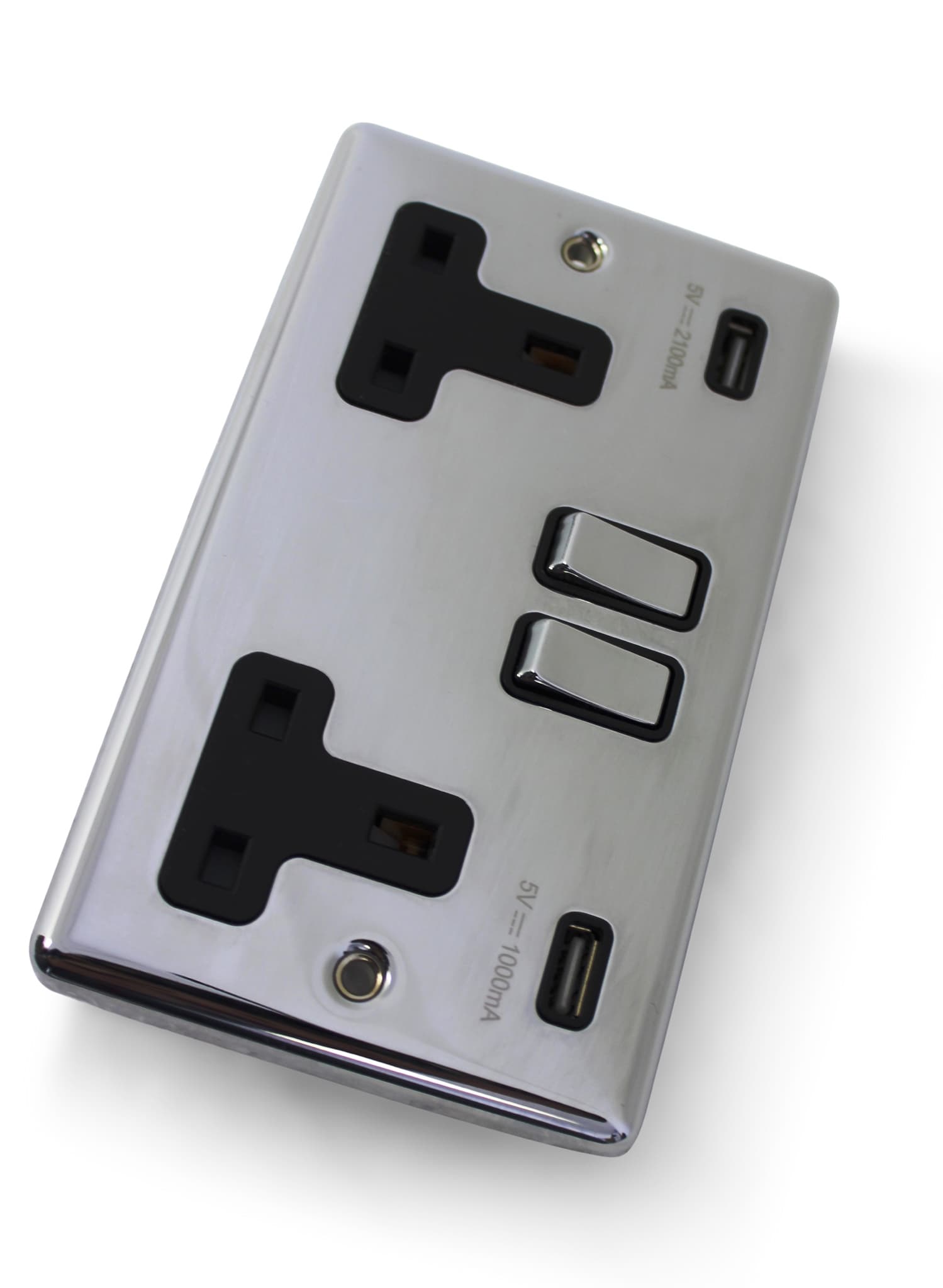 Unit Options - Chrome Twin Electrical USB Socket (Styling Unit)