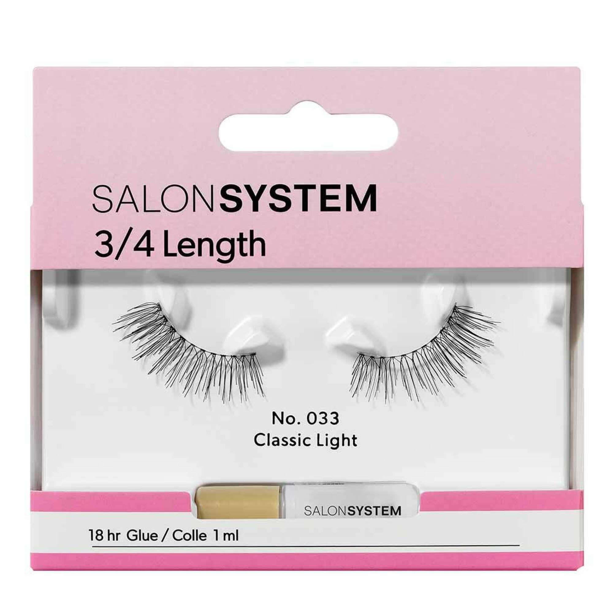 Salon System - STRIP LASH - 3/4 Length - 033