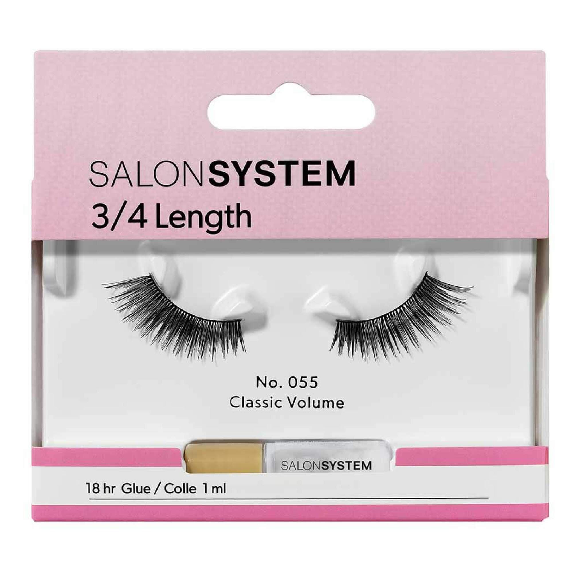 Salon System - STRIP LASH - 3/4 Length - 055