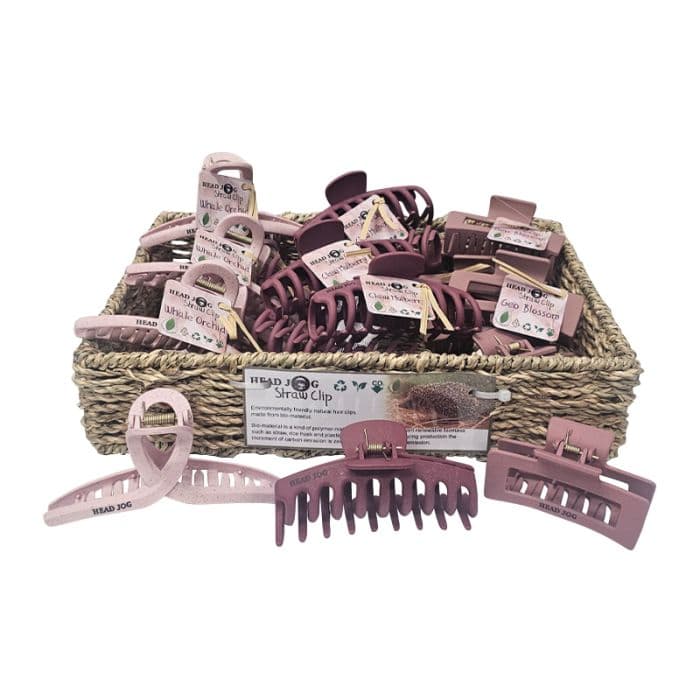 HEAD JOG - Straw Clip - 18pc Nude Blush Display