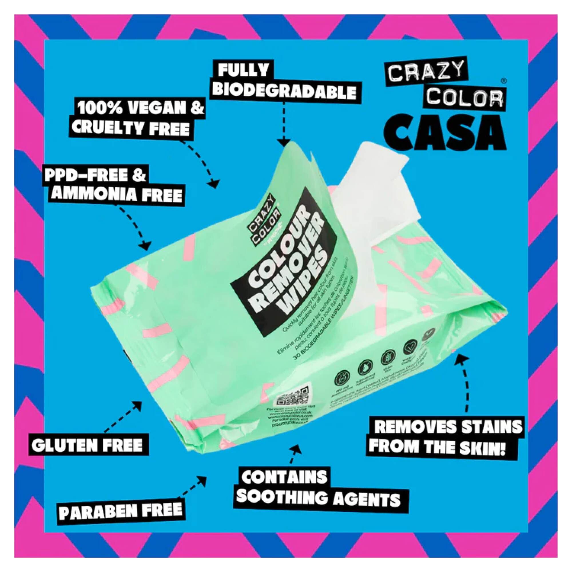 Crazy Color - Color Remover - Wipes (x30) - Image 2