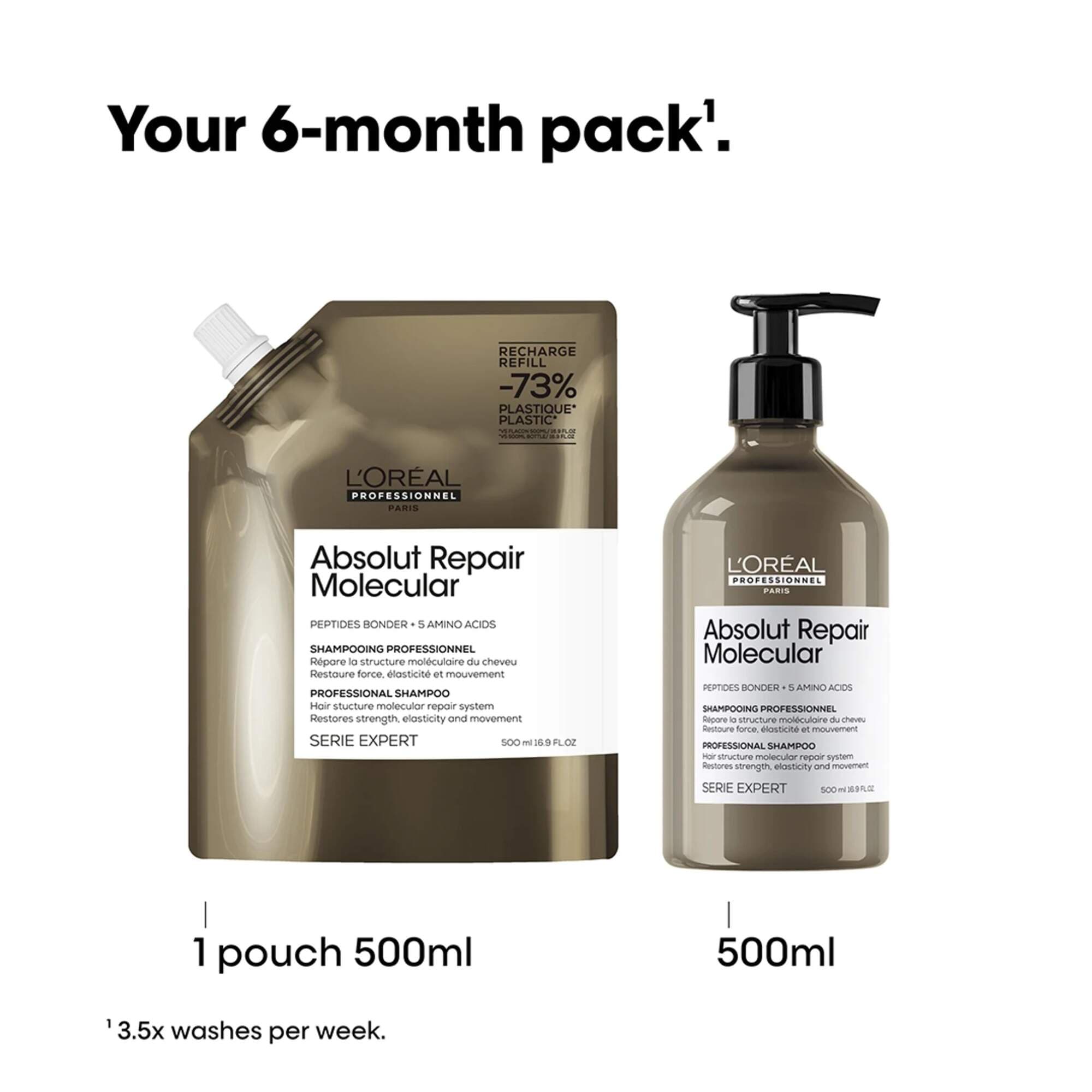 Serie Expert - Absolut Repair Molecular - Shampoo - 500ml - Image 3