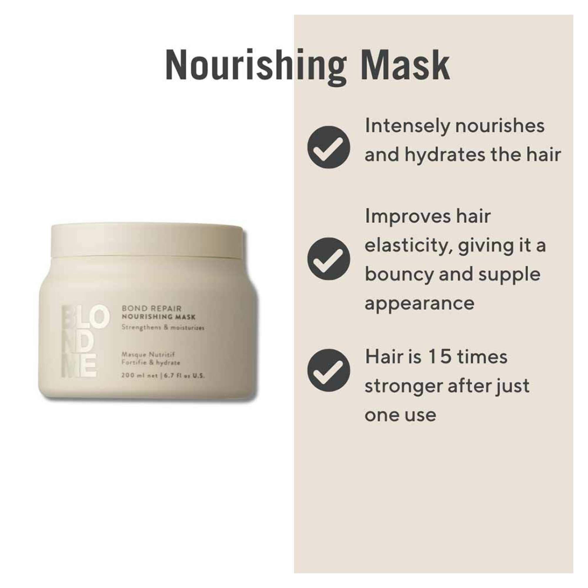BLONDME - CARE - Bond Repair Nourishing Mask - 200ml - Image 3