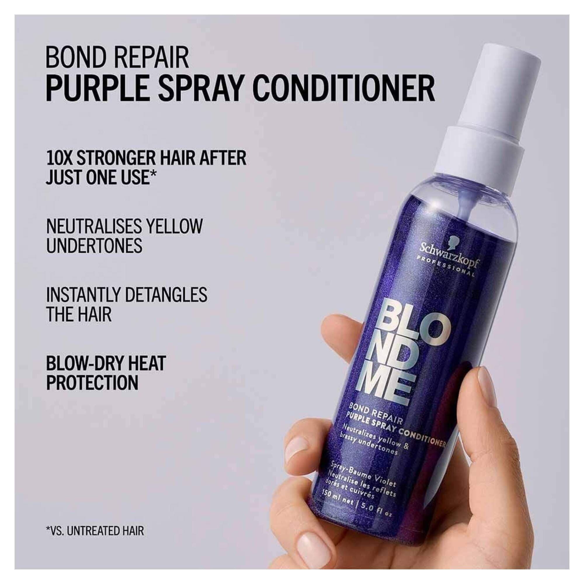 BLONDME - CARE - Bond Repair Purple Spray Conditioner - 150ml - Image 2