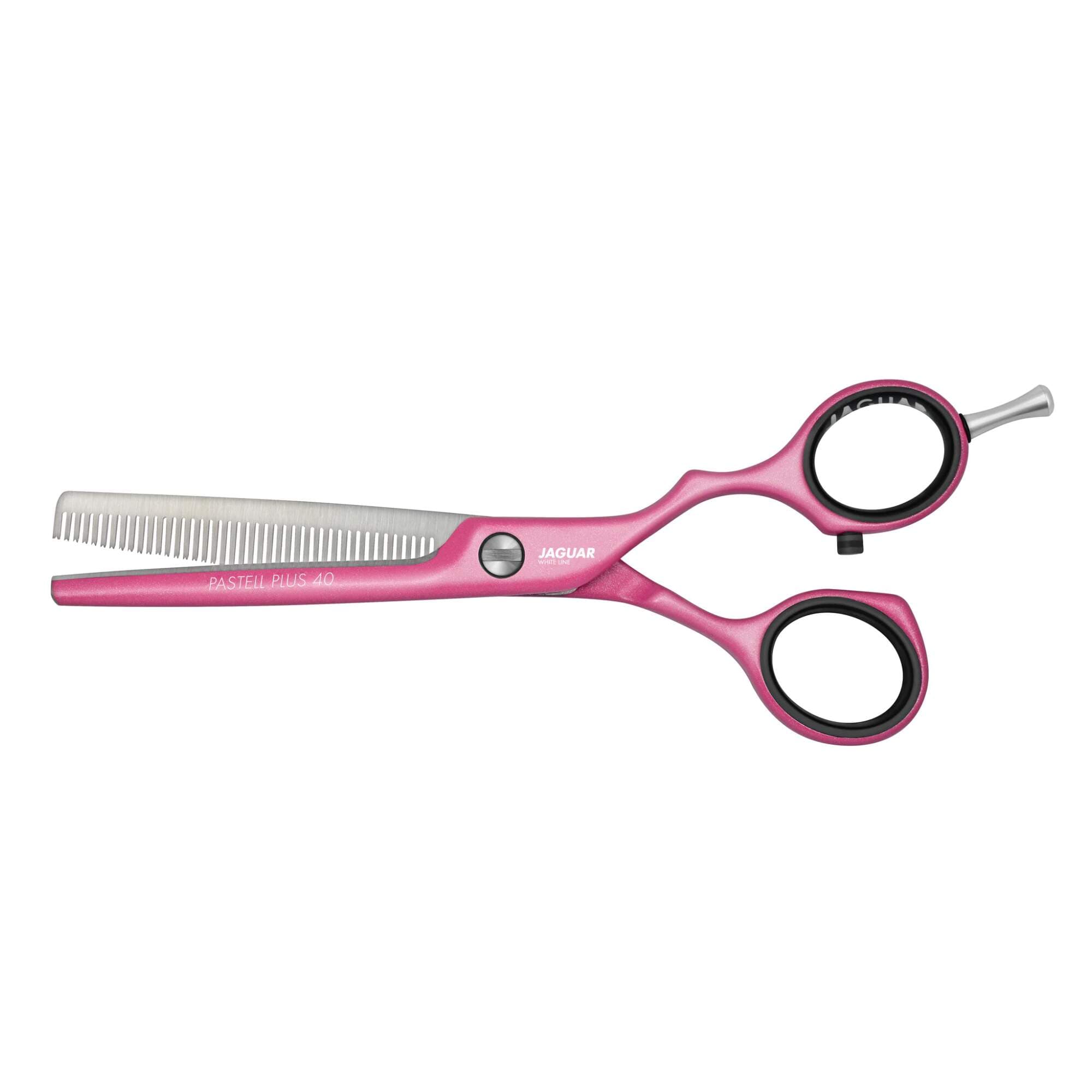 JAGUAR SCISSORS - WHITE LINE - Pastell Plus Offset 5.5" Thinner Candy