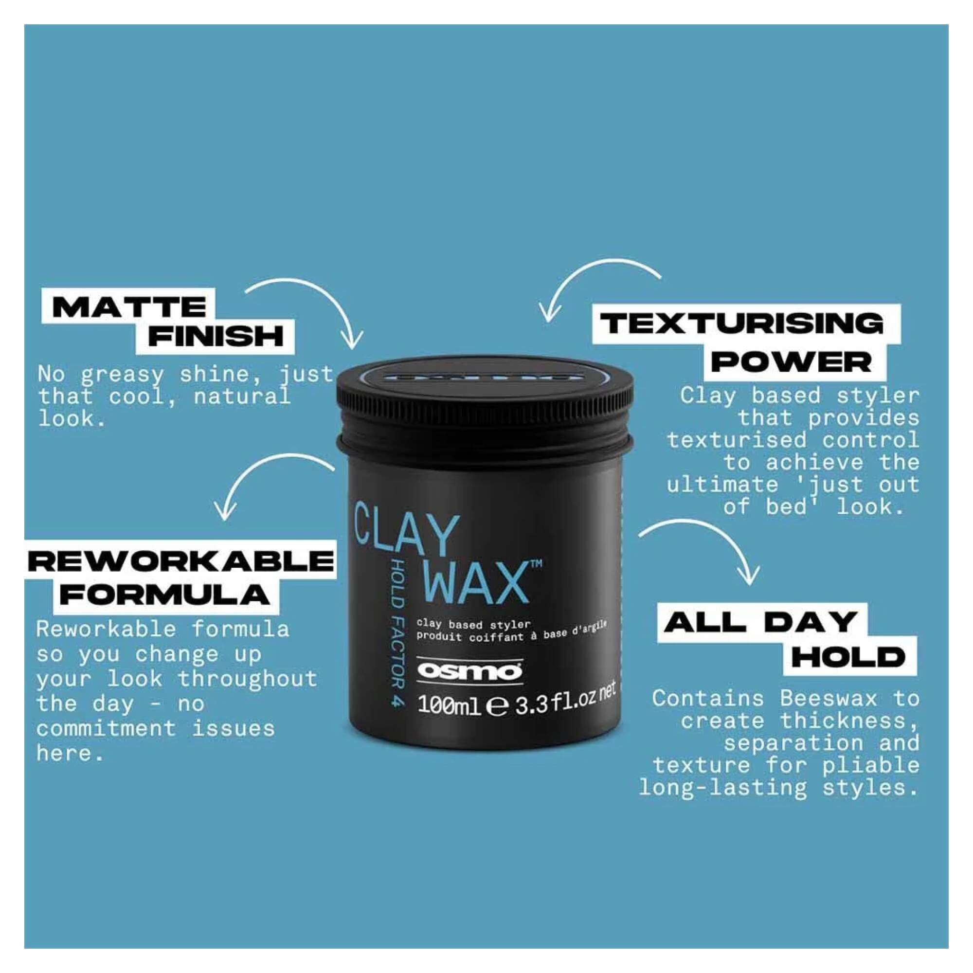 OSMO - Style & Finish - Clay Wax - 100ml - Image 2