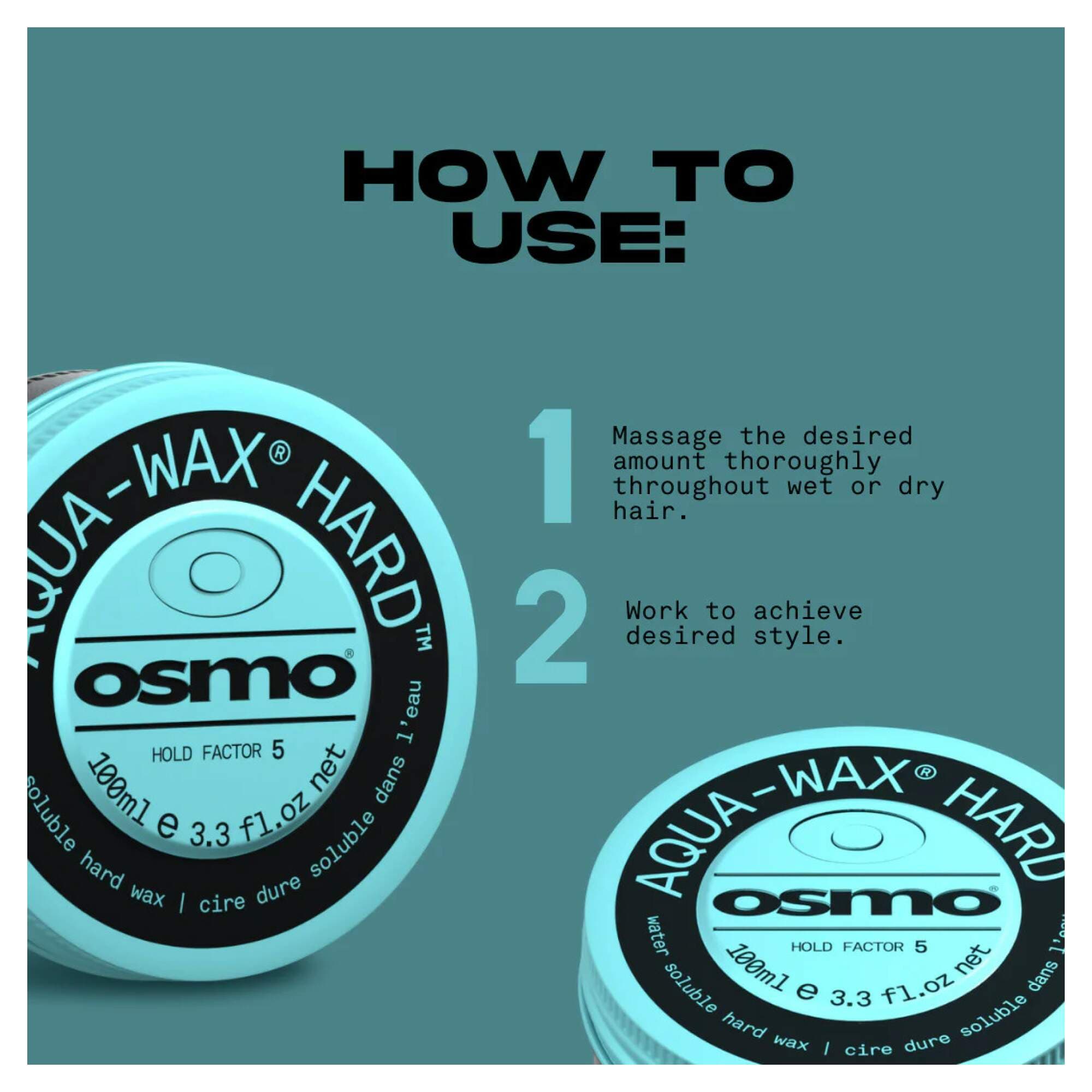 OSMO - Style & Finish - Aqua Wax Hard - Image 3