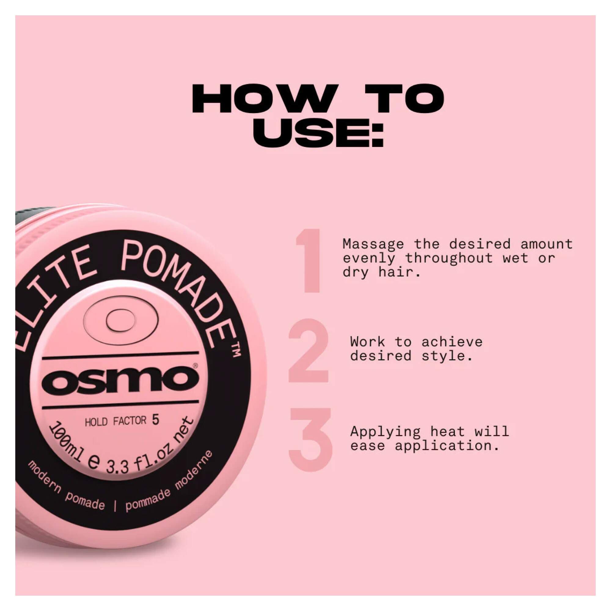 NEW OSMO - Style & Finish - Elite Pomade - 100ml - Image 2