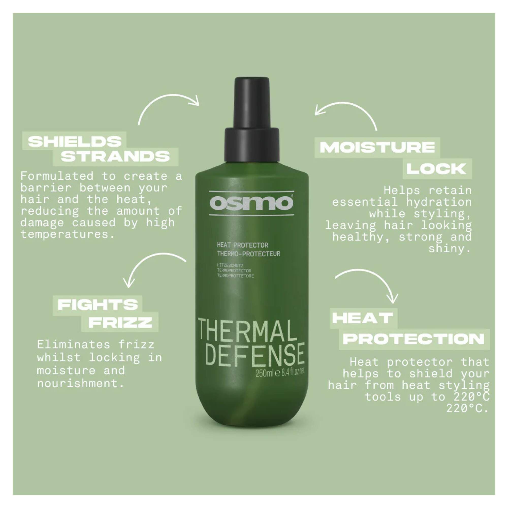 NEW OSMO - Style & Finish - Thermal Defence - 250ml - Image 2