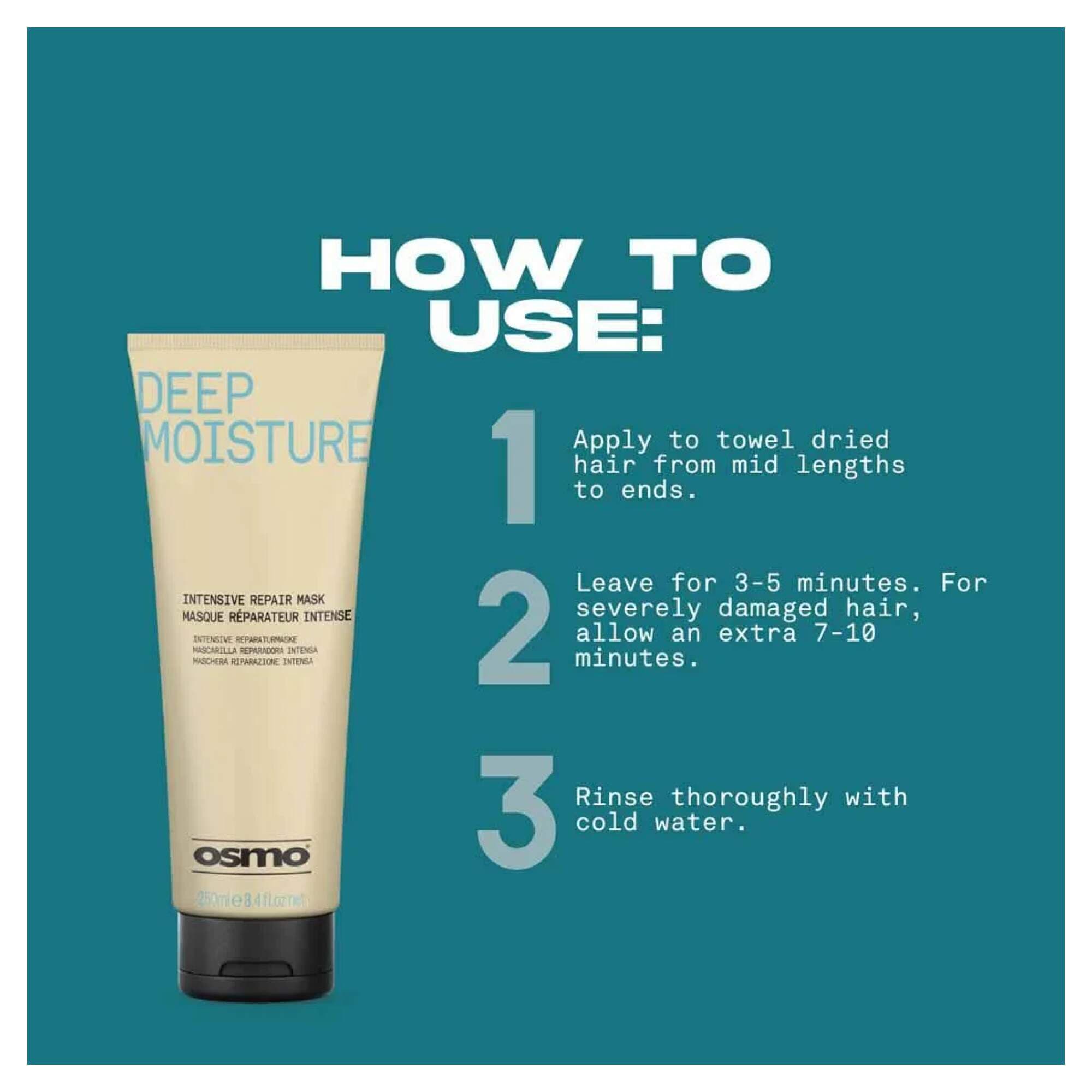 NEW OSMO - Deep Moisture - Intensive Repair Mask - 250ml - Image 3