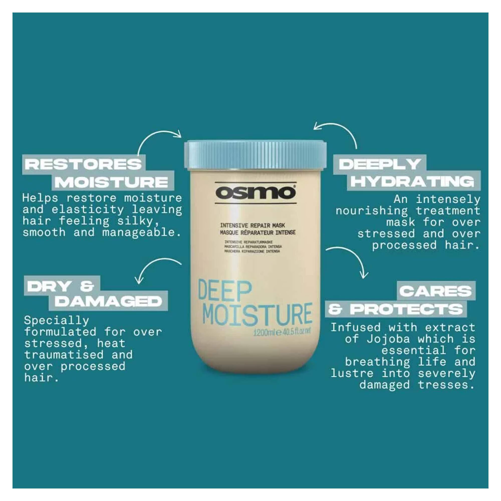 NEW OSMO - Deep Moisture - Intensive Repair Mask - 1200ml - Image 2