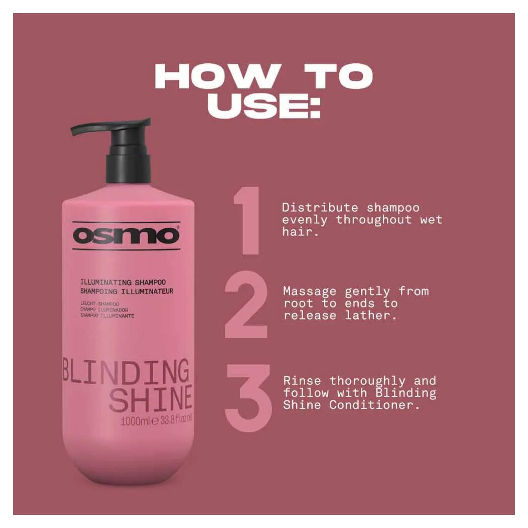 NEW OSMO - Blinding Shine - Shampoo - 1000ml - Image 3