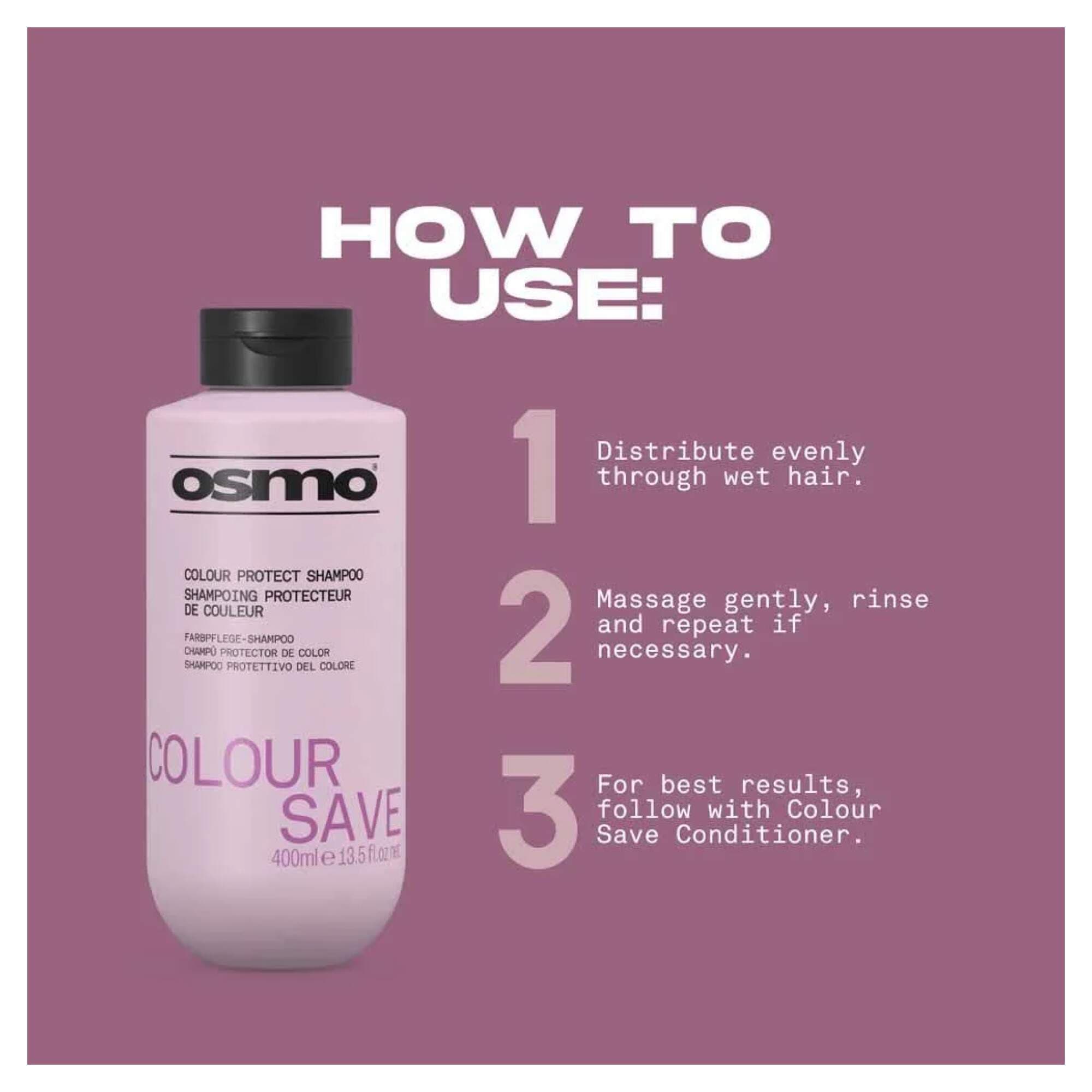 NEW OSMO - Colour Save - Shampoo - 400ml - Image 3