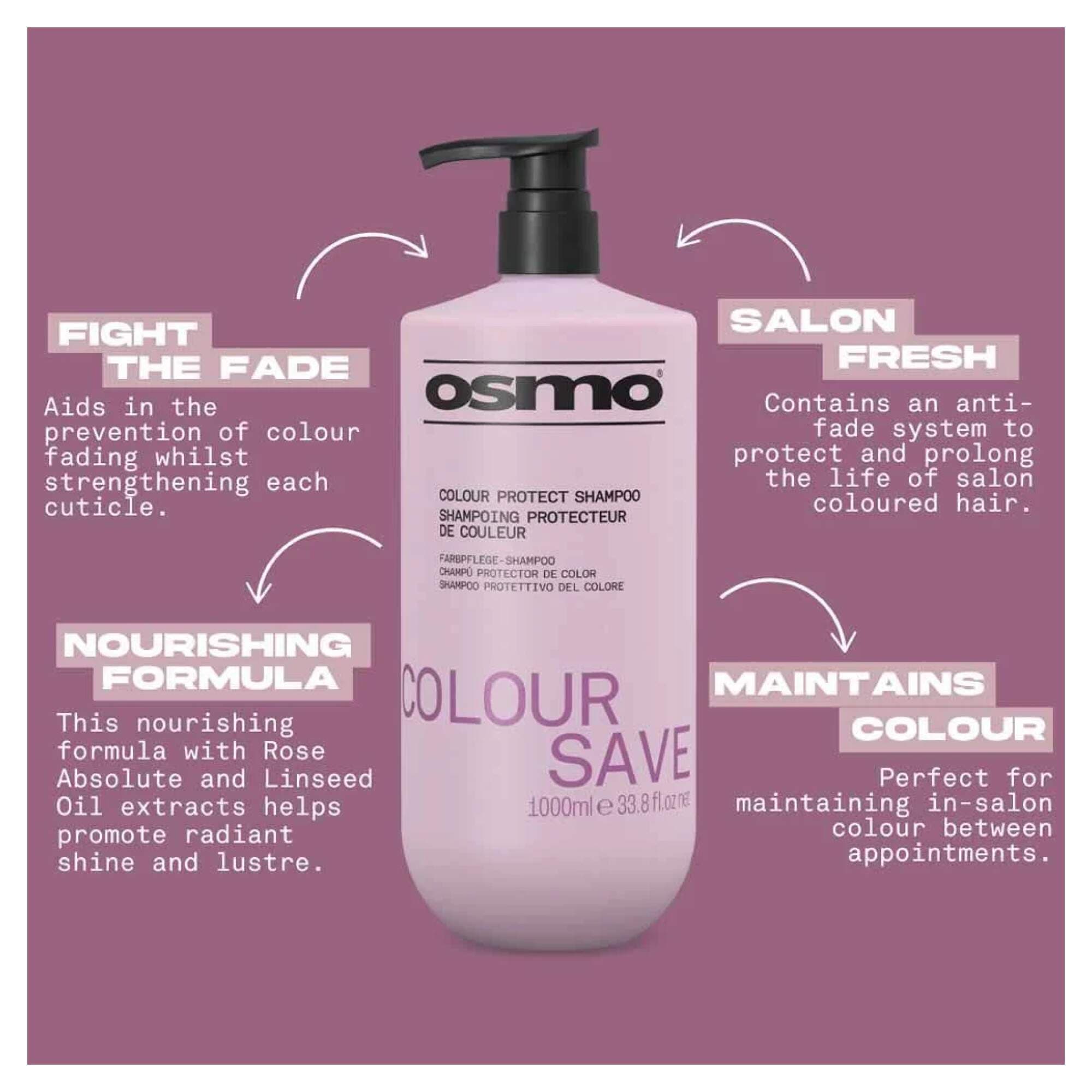 NEW OSMO - Colour Save - Shampoo - 1000ml - Image 2