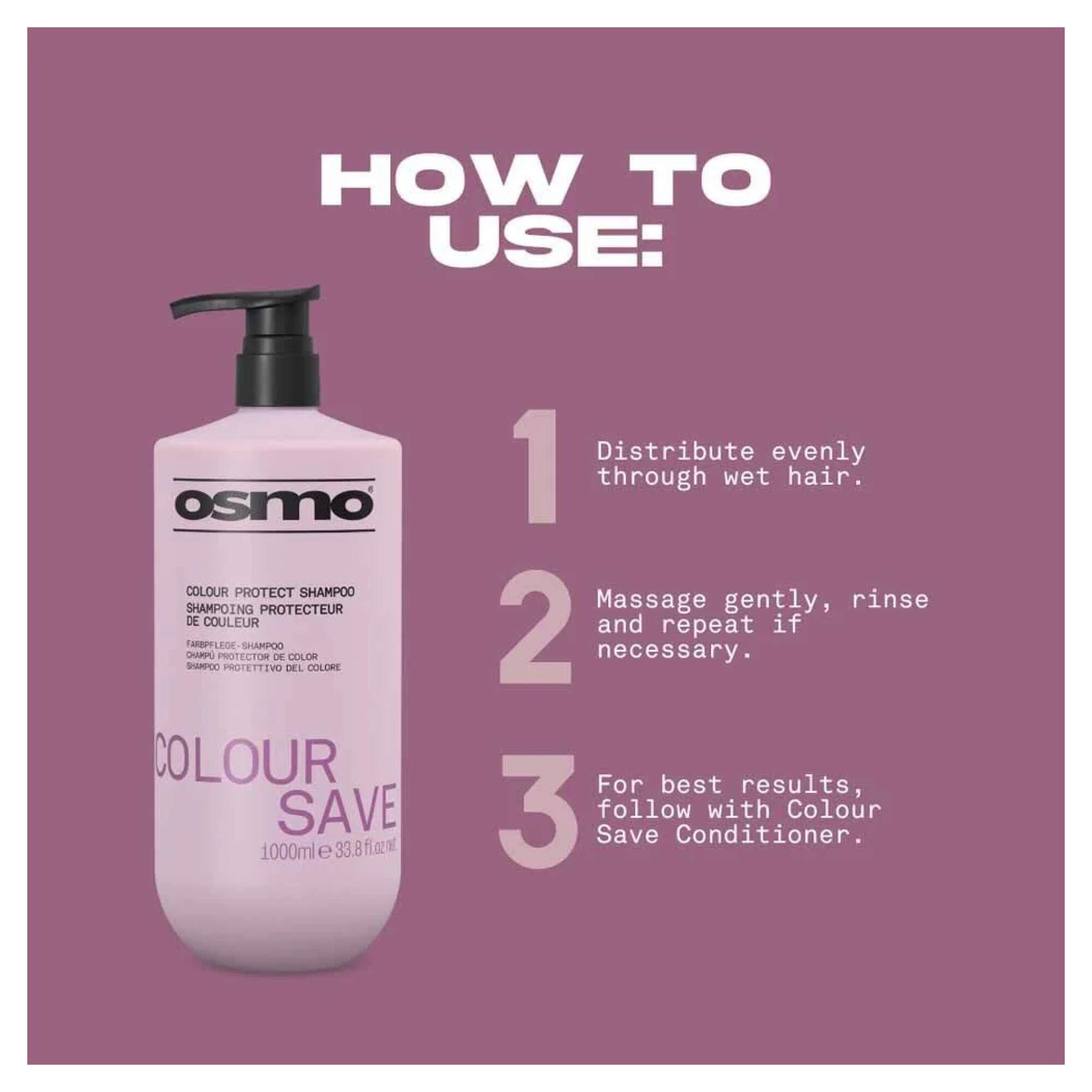 NEW OSMO - Colour Save - Shampoo - 1000ml - Image 3