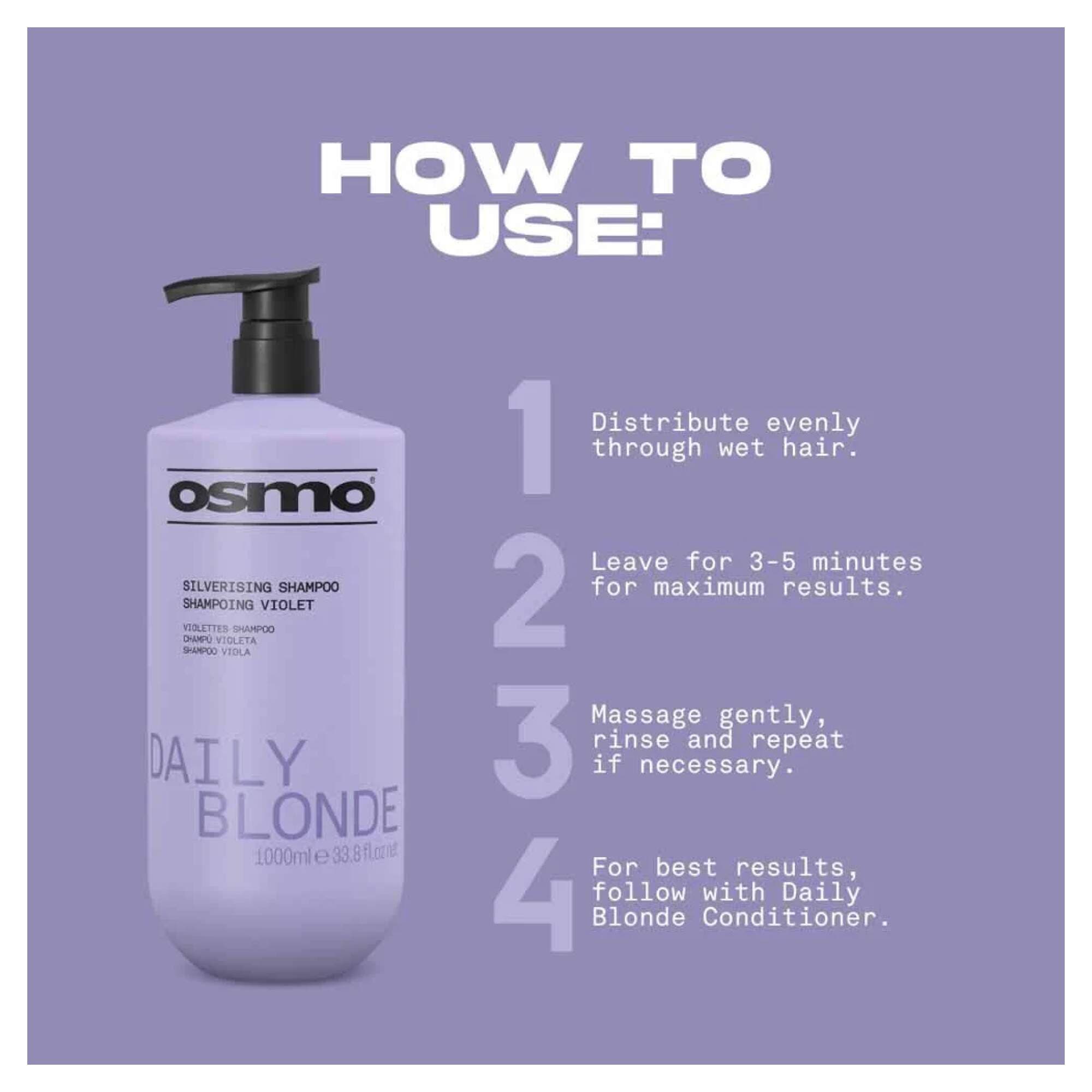 NEW OSMO - Daily Blonde - Shampoo - 1000ml - Image 3