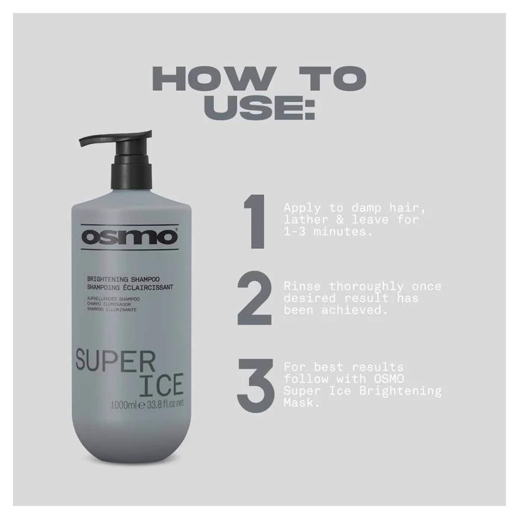 NEW OSMO - Super Ice - Shampoo - 1000ml - Image 3