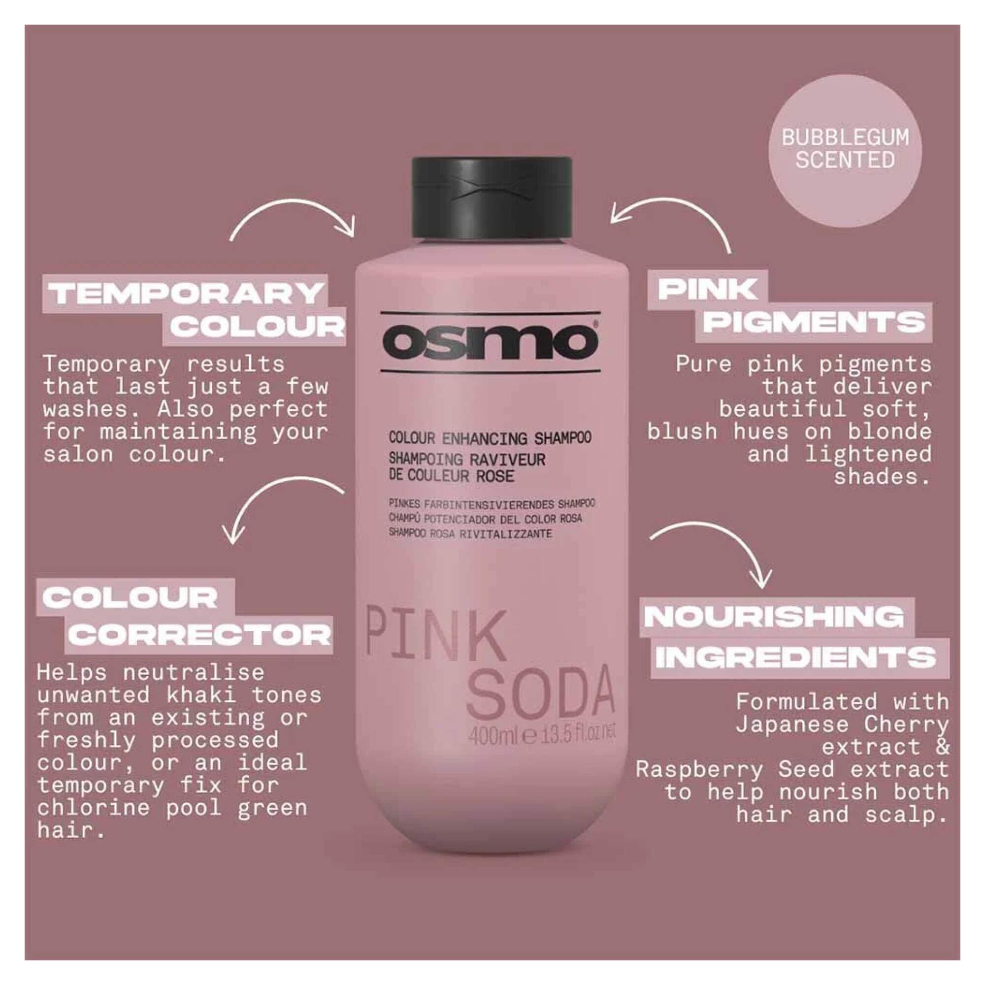 NEW OSMO - Pink Soda - Shampoo - 400ml - Image 2