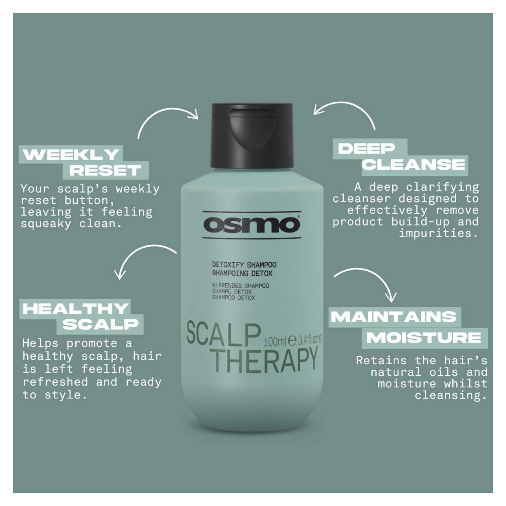 NEW OSMO - Scalp Therapy - Detoxify Shampoo - 100ml - Image 2