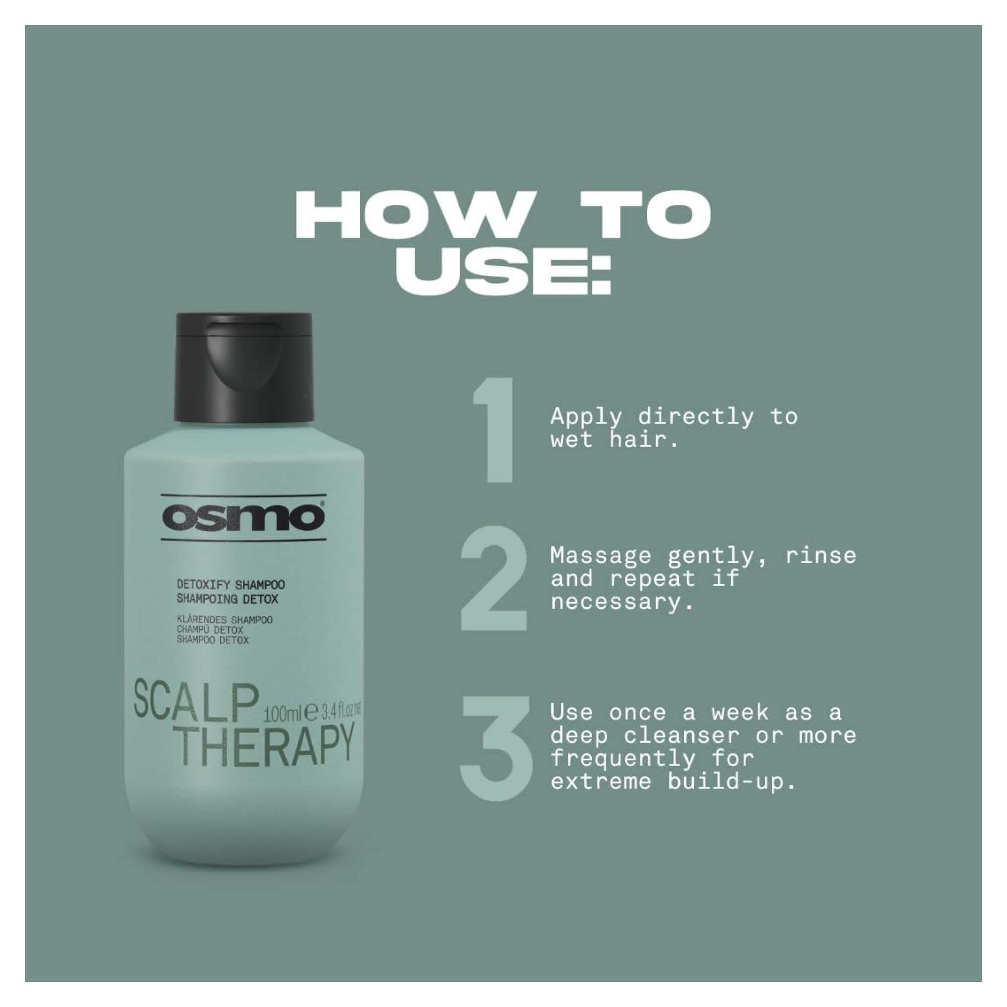 NEW OSMO - Scalp Therapy - Detoxify Shampoo - 100ml - Image 3