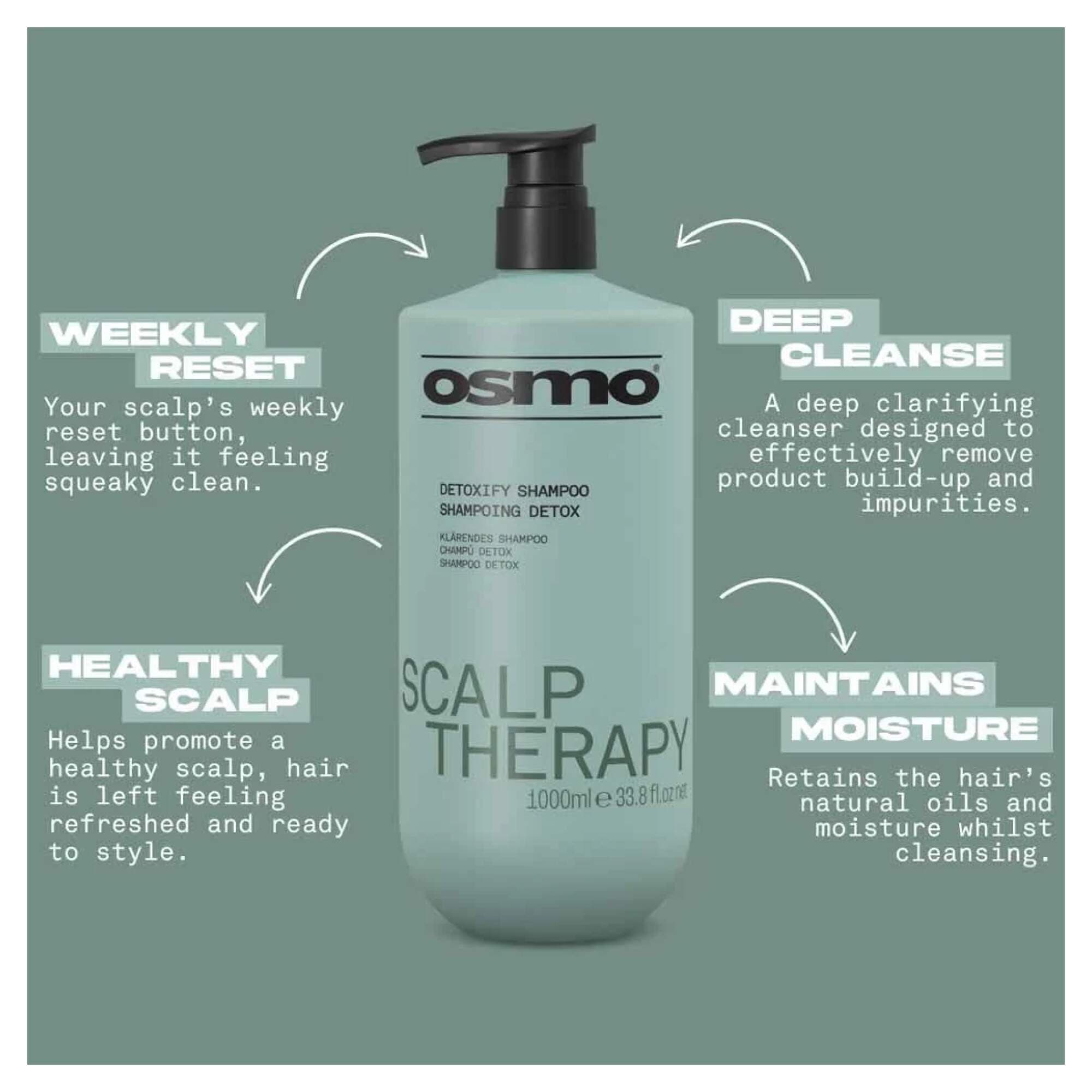 NEW OSMO - Scalp Therapy - Detoxify Shampoo - 1000ml - Image 2