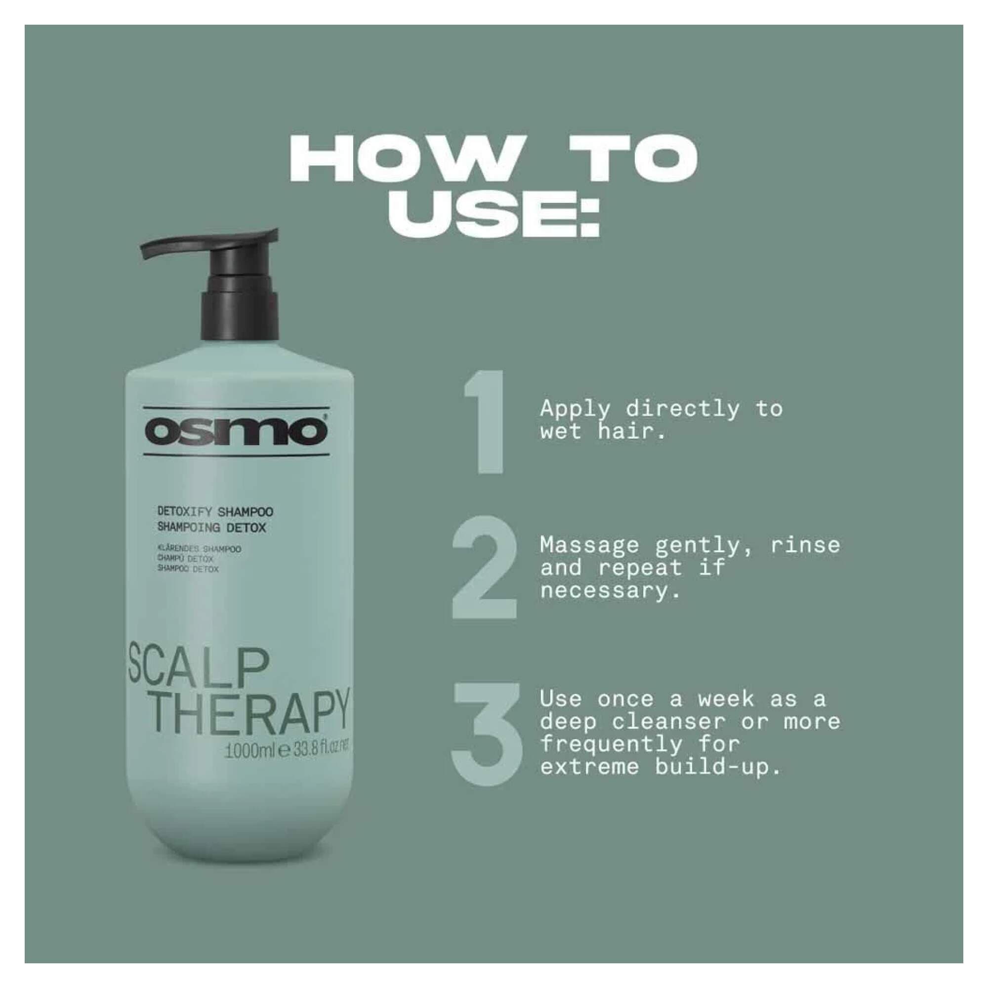 NEW OSMO - Scalp Therapy - Detoxify Shampoo - 1000ml - Image 3