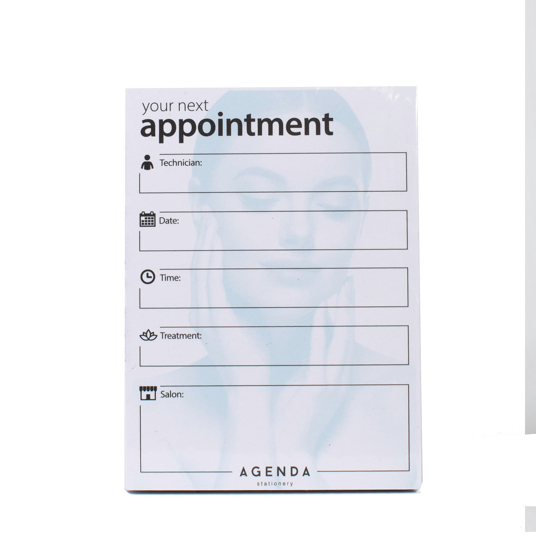 AGENDA - APPOINTMENT CARDS - Technician - Blue/White