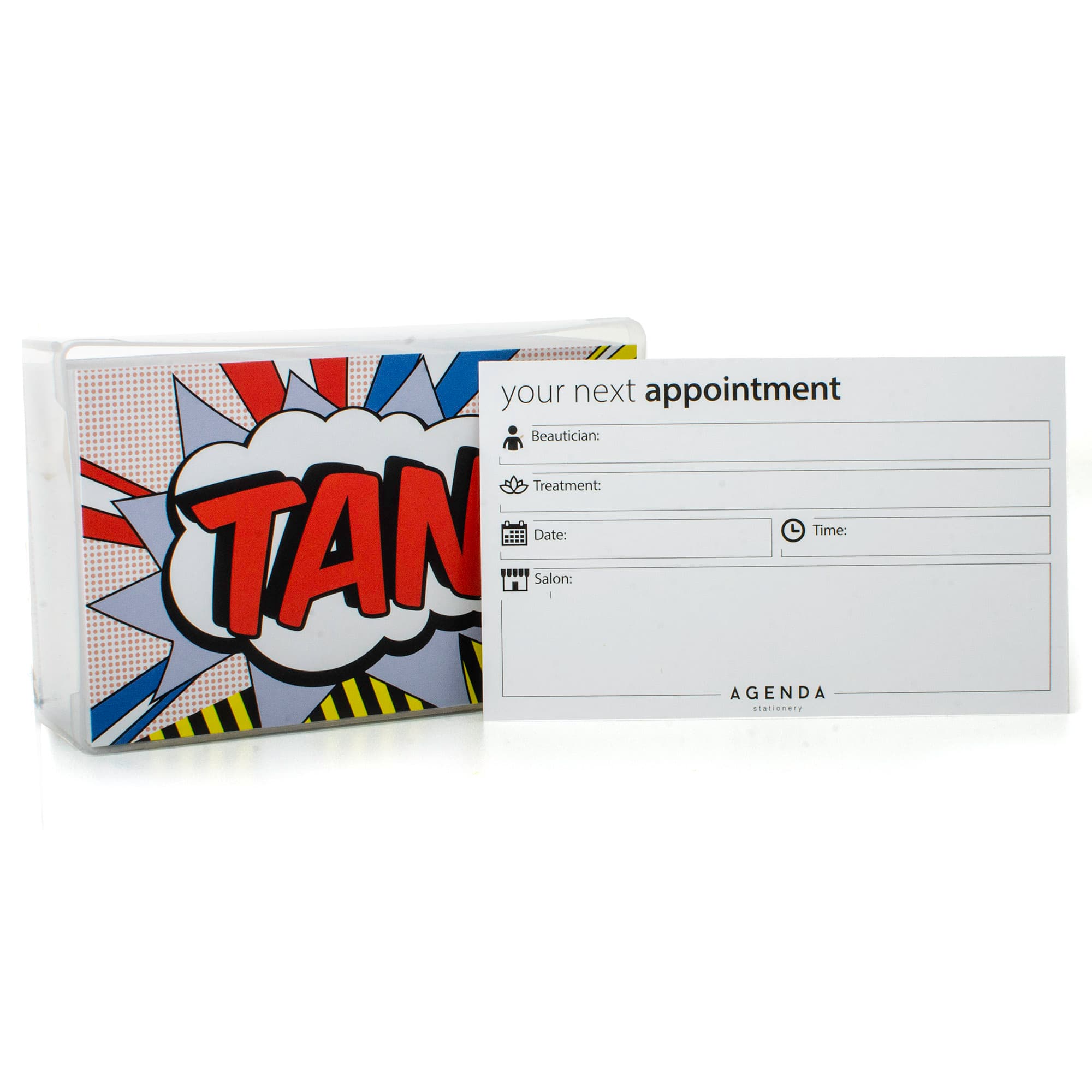 AGENDA - APPOINTMENT CARDS - Pop Art - Tan