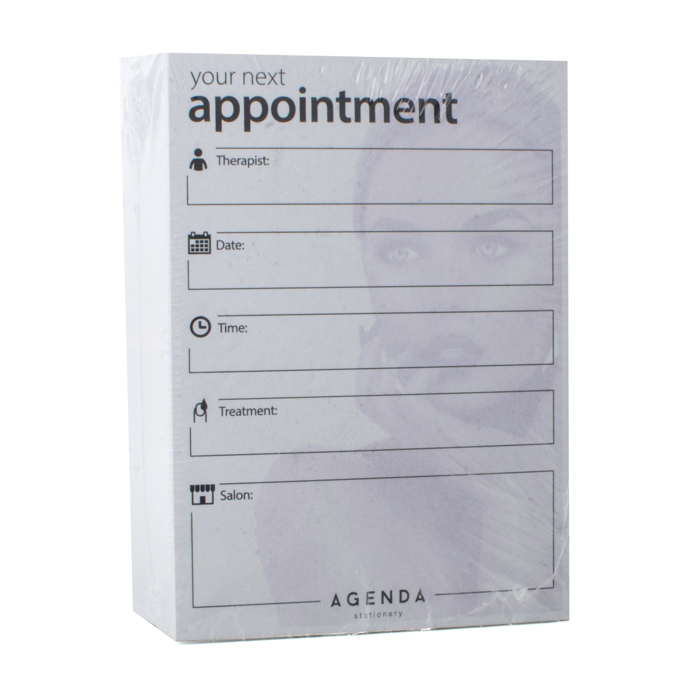 AGENDA - APPOINTMENT CARDS - Therapist - Purple/White