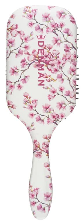 DENMAN - TANGLE TAMER ULTRA - Deluxe Paddle Brush - Cherry Blossom
