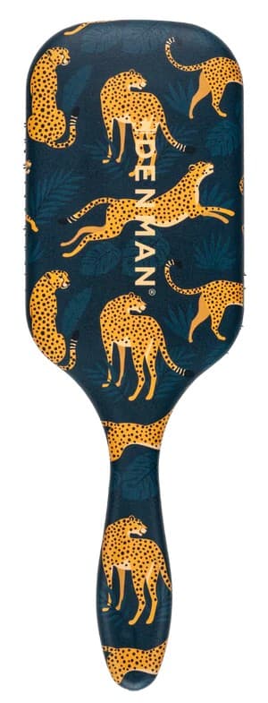 DENMAN - TANGLE TAMER ULTRA - Deluxe Paddle Brush - Leopord